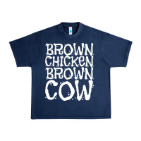Navy brown chicken brown cow Urban Heavy Tee - linhVisuals