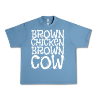 Pebble Blue brown chicken brown cow Urban Heavy Tee - linhVisuals