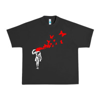 Pigment Black banksy Urban Heavy Tee - linhVisuals