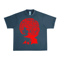 Midnight Navy angela davis political activist Urban Heavy Tee - linhVisuals