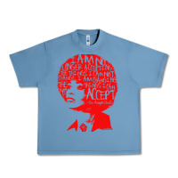 Pebble Blue angela davis political activist Urban Heavy Tee - linhVisuals
