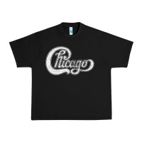 Black chicago retro styled faded design Urban Heavy Tee - linhVisuals