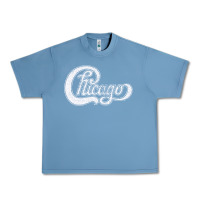 Pebble Blue chicago retro styled faded design Urban Heavy Tee - linhVisuals