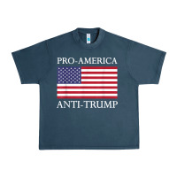 Midnight Navy pro america anti trump shirt   american usa flag resist t shirt Urban Heavy Tee - linhVisuals
