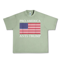 Oil Green pro america anti trump shirt   american usa flag resist t shirt Urban Heavy Tee - linhVisuals