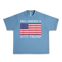 Pebble Blue pro america anti trump shirt   american usa flag resist t shirt Urban Heavy Tee - linhVisuals