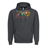 Smoke Peace Love Cows Zipper Hoodie - Jasminsmagicworld