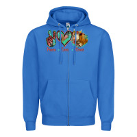 True Royal Peace Love Cows Zipper Hoodie - Jasminsmagicworld