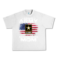 Lunar Rock proud army national guard mom with american flag gift pullover hoodie Urban Heavy Tee - linhVisuals