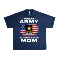 Navy proud army national guard mom with american flag gift pullover hoodie Urban Heavy Tee - linhVisuals