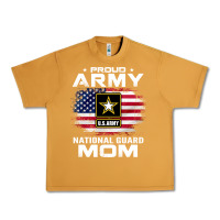 Peanut Butter proud army national guard mom with american flag gift pullover hoodie Urban Heavy Tee - linhVisuals