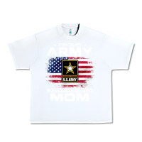 White proud army national guard mom with american flag gift pullover hoodie Urban Heavy Tee - linhVisuals