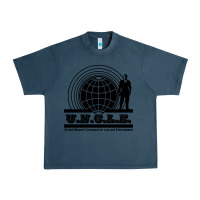 Midnight Navy the man from uncle Urban Heavy Tee - linhVisuals