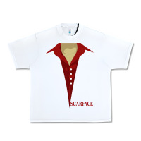 White scarface Urban Heavy Tee - linhVisuals