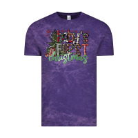 Cloud Purple Baby's First Christmas Vintage Tee - CowhideDigitalArt