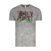 Cloud Rock Baby's First Christmas Vintage Tee - CowhideDigitalArt