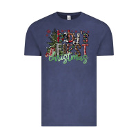 Vintage Denim Baby's First Christmas Vintage Tee - CowhideDigitalArt