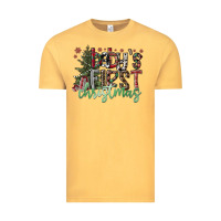 Vintage Mustard Baby's First Christmas Vintage Tee - CowhideDigitalArt