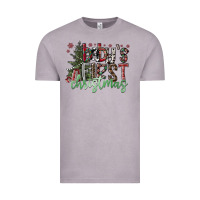 Vintage Zinc Baby's First Christmas Vintage Tee - CowhideDigitalArt