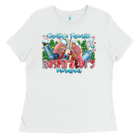 White santa's favorite respiratory therapist Ladies Tee - CowhideDigitalArt