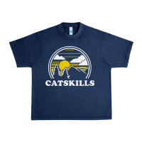 Navy catskills new york vintage Urban Heavy Tee - linhVisuals