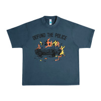 Midnight Navy defund the police Urban Heavy Tee - linhVisuals