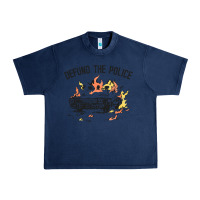 Navy defund the police Urban Heavy Tee - linhVisuals