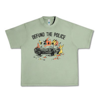 Oil Green defund the police Urban Heavy Tee - linhVisuals