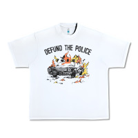 White defund the police Urban Heavy Tee - linhVisuals