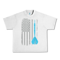 Lunar Rock throwing darts   vintage usa american flag for dart players t shirt Urban Heavy Tee - linhVisuals