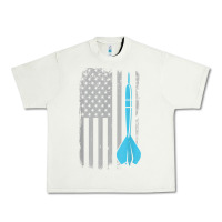Pistachio throwing darts   vintage usa american flag for dart players t shirt Urban Heavy Tee - linhVisuals