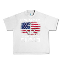 Lunar Rock u.s navy proud dad with american flag gift veteran day t shirt Urban Heavy Tee - linhVisuals