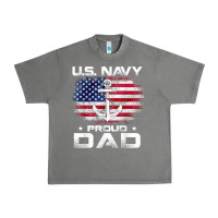 Tornado u.s navy proud dad with american flag gift veteran day t shirt Urban Heavy Tee - linhVisuals