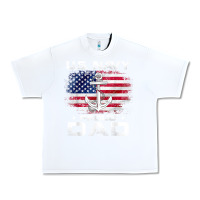 White u.s navy proud dad with american flag gift veteran day t shirt Urban Heavy Tee - linhVisuals