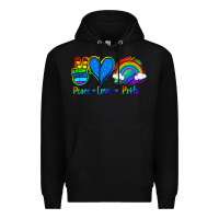 Black Peace Love Pride Premium Hoodie - Jasminsmagicworld