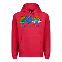 Cardinal Peace Love Pride Premium Hoodie - Jasminsmagicworld