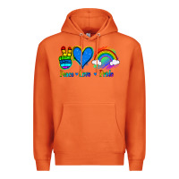 Carrot Peace Love Pride Premium Hoodie - Jasminsmagicworld