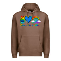 Chestnut Peace Love Pride Premium Hoodie - Jasminsmagicworld