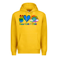 Lemon Peace Love Pride Premium Hoodie - Jasminsmagicworld