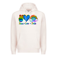 Peace Love Pride Premium Hoodie | Teevron