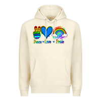 Sandshell Peace Love Pride Premium Hoodie - Jasminsmagicworld