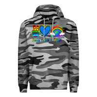 Slate Camo Peace Love Pride Premium Hoodie - Jasminsmagicworld