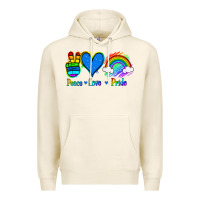 Tofu Peace Love Pride Premium Hoodie - Jasminsmagicworld
