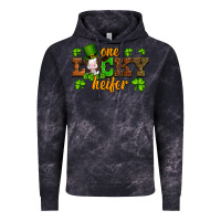 Cloud Black st patricks one lucky heifer baby cow Vintage Hoodie - Artiststas