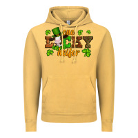 Vintage Mustard st patricks one lucky heifer baby cow Vintage Hoodie - Artiststas