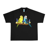 Black cute budgies Urban Heavy Tee - linhVisuals