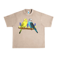 French Oak cute budgies Urban Heavy Tee - linhVisuals