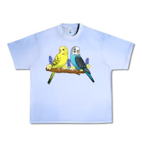 Grape Ice cute budgies Urban Heavy Tee - linhVisuals