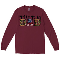 Burgundy fathers day Long Sleeve Tee - Artiststas