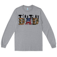 Heather Grey fathers day Long Sleeve Tee - Artiststas